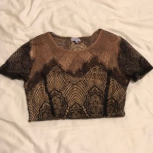 Tobi Lace Crop Top